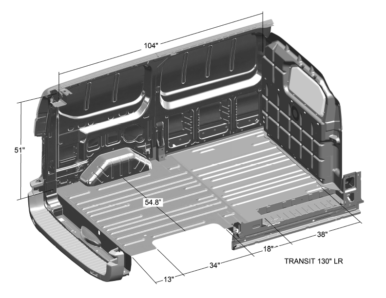 2021 Ford Transit Connect Interior Dimensions