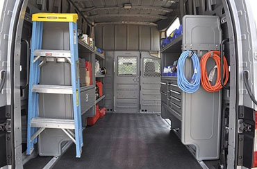 inside of cargo van | Cargo Van Accessories for Your Business | Adrian Steel