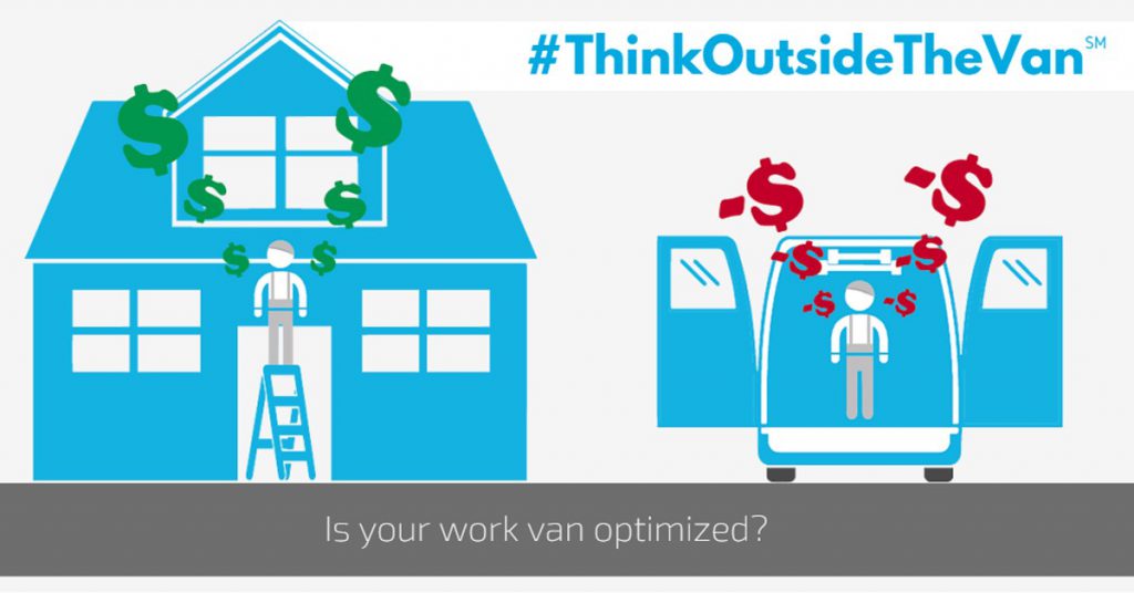 blue house with green dollar signs and blue van with red dollars signs | Think outside the van | Adrian Steel 