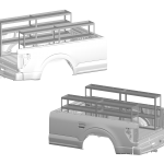 BASE-8TRK-Static Truck Bed Shelving