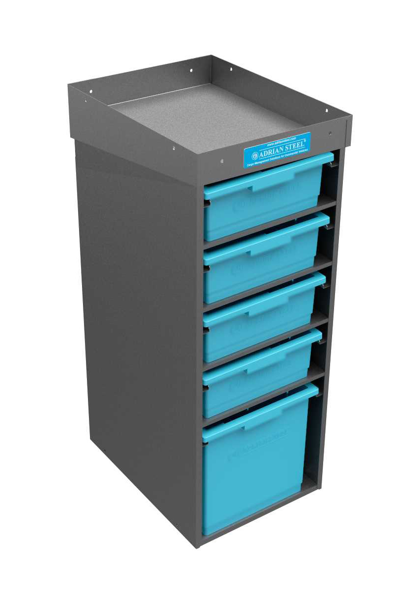 5-Bin Cabinet w/ Bins