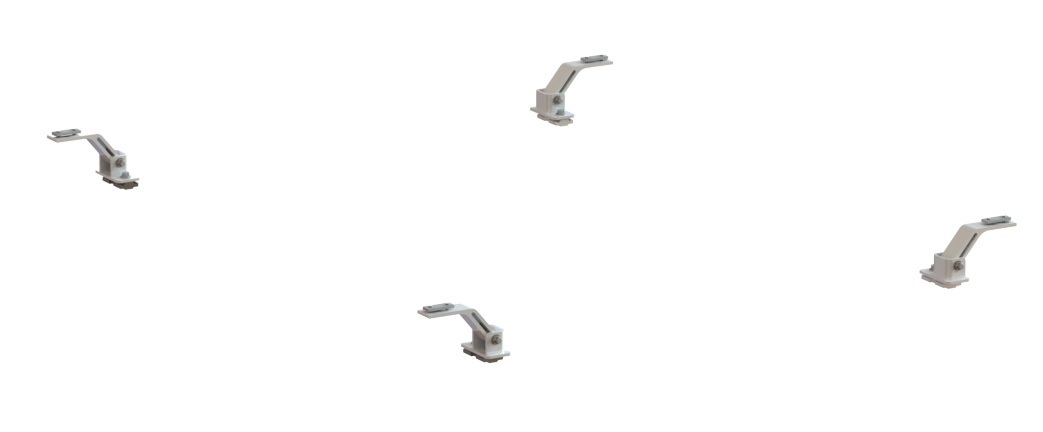 Mounting Bracket Kit, 4-Pack, White, Maverick