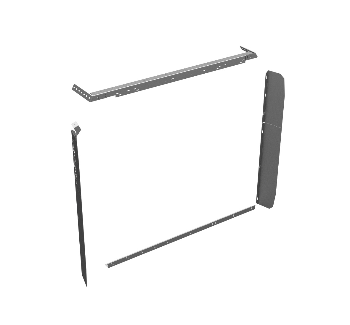 Steel Partition Mounting Kit w/ Visibility