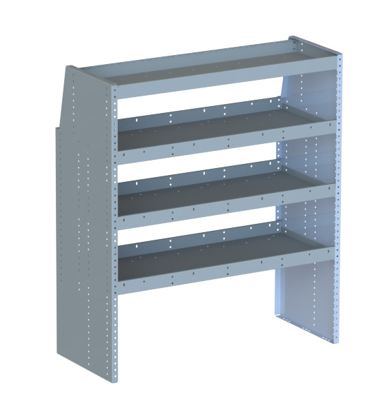 40 in. 4-Shelf Unit , Heavy Duty