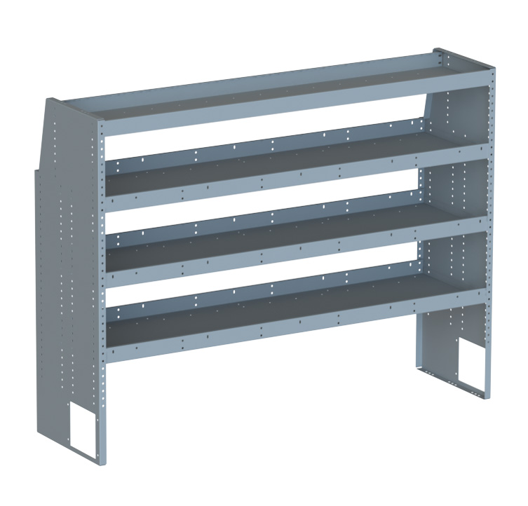 60 in. 4-Shelf Unit , Conduit Carrier, Heavy Duty