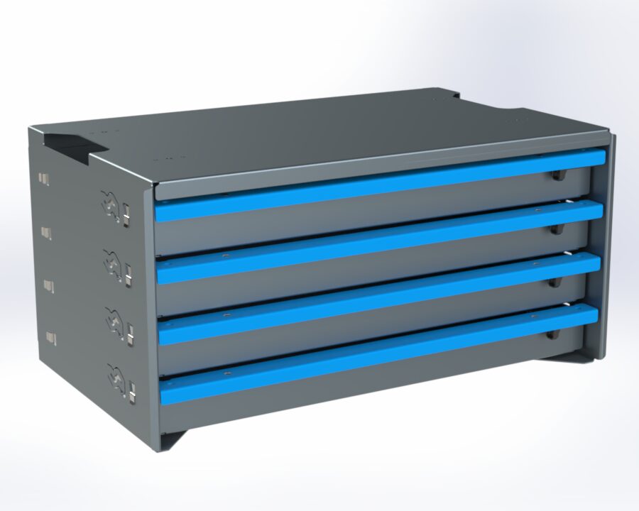 4-Drawer Unit, 14 x 24