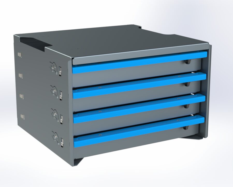 4-Drawer Unit, 16 x 18