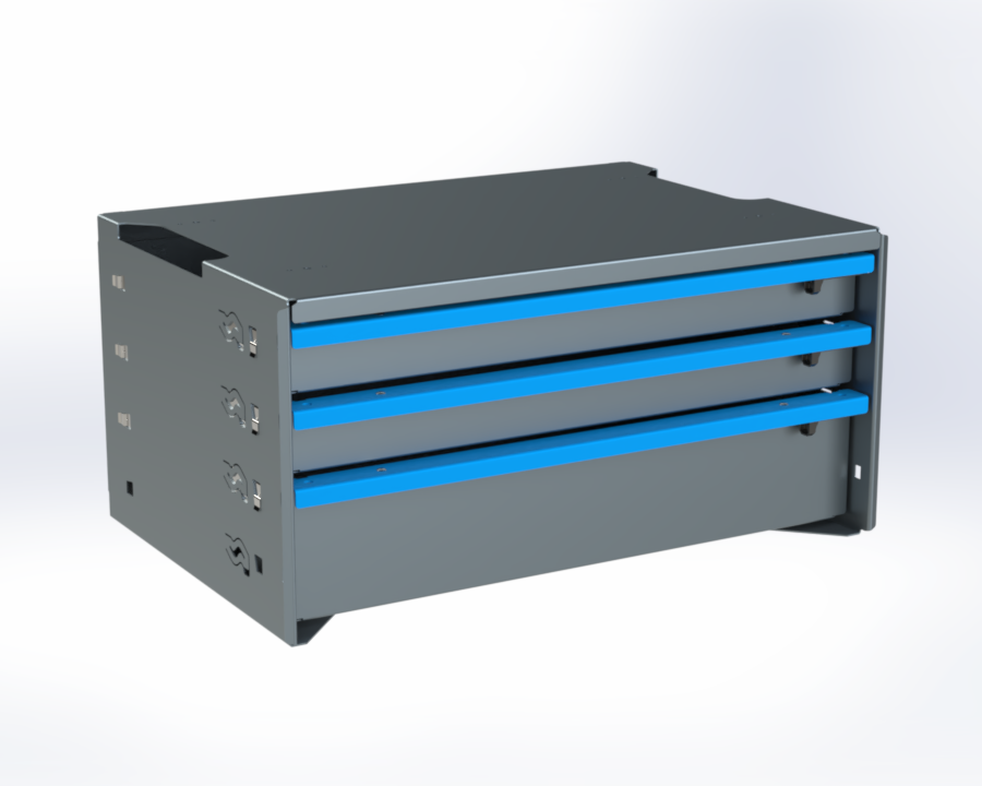 3-Drawer Unit, 16 x 24