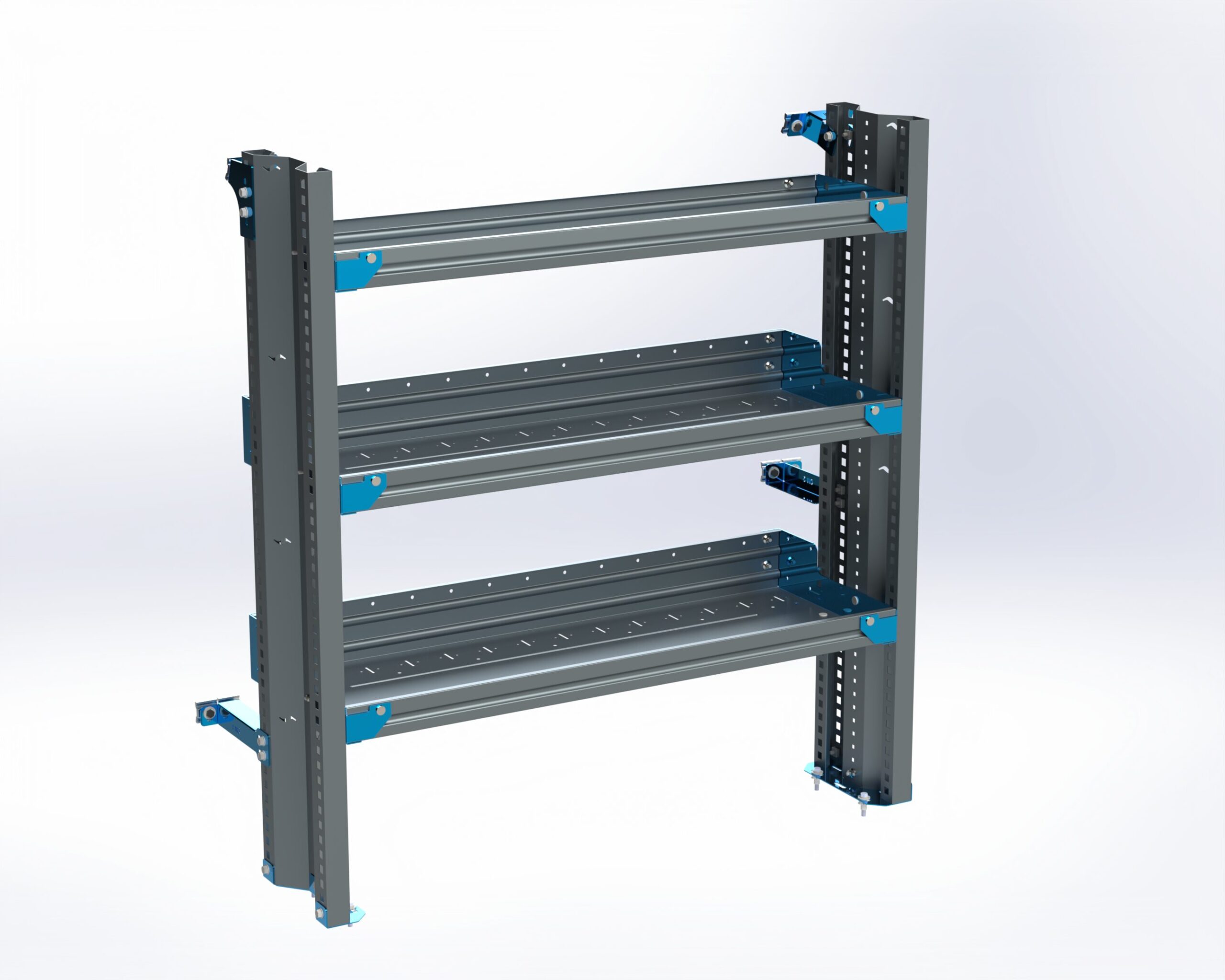 3-Shelf Unit, PS Short/Long, 14x36