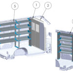 Base Shelving Package, ProMaster Low Roof 118 – BASE-PM-LR118