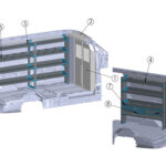 Bin Shelving Package, Transit Mid Roof 148 – BIN-FT-MR148