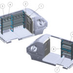 Bin Shelving Package, ProMaster High Roof 136 – BIN-PM-HR136