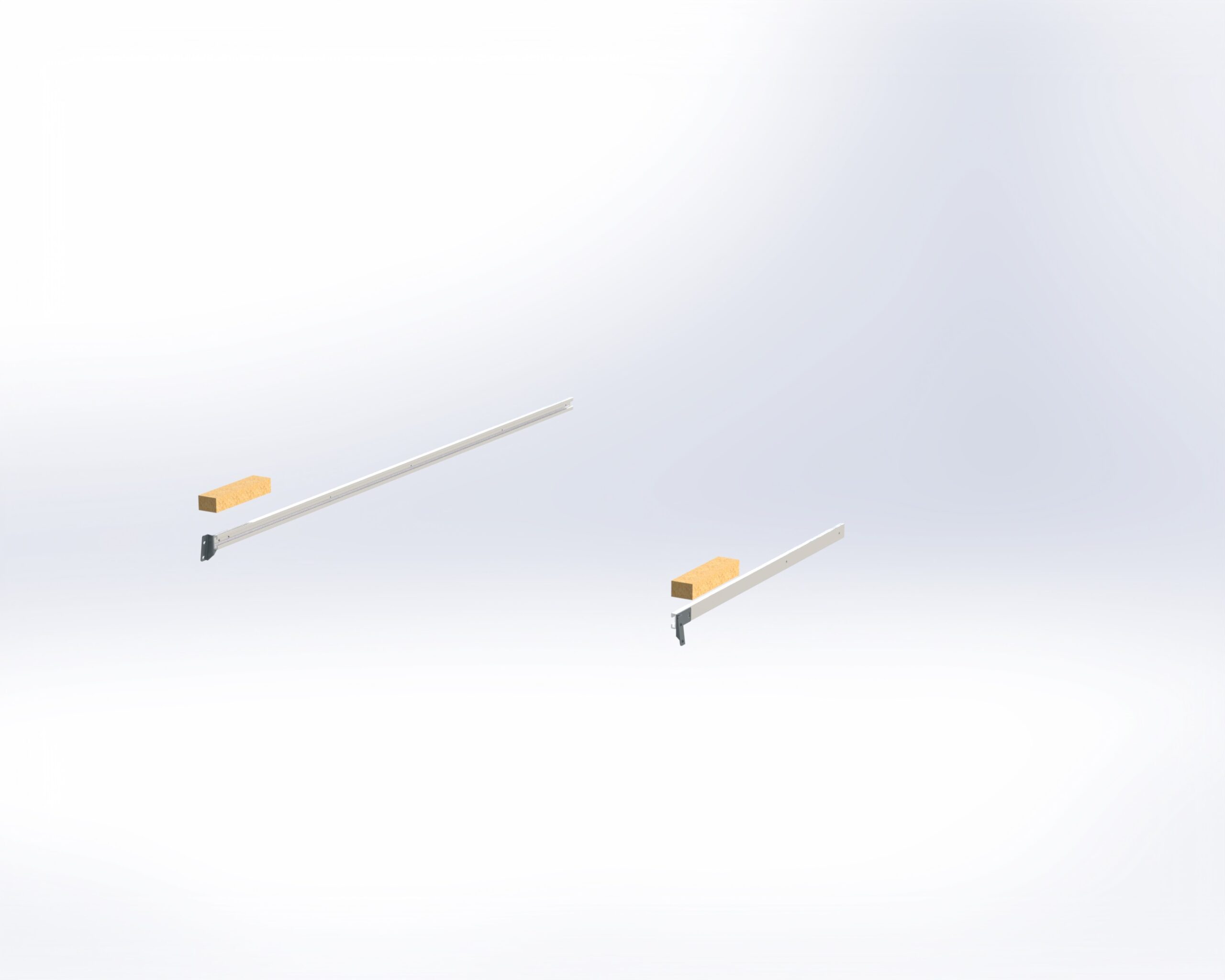 Mounting Rail Kit, Driver & Passenger Side, ProMaster Low Roof 118