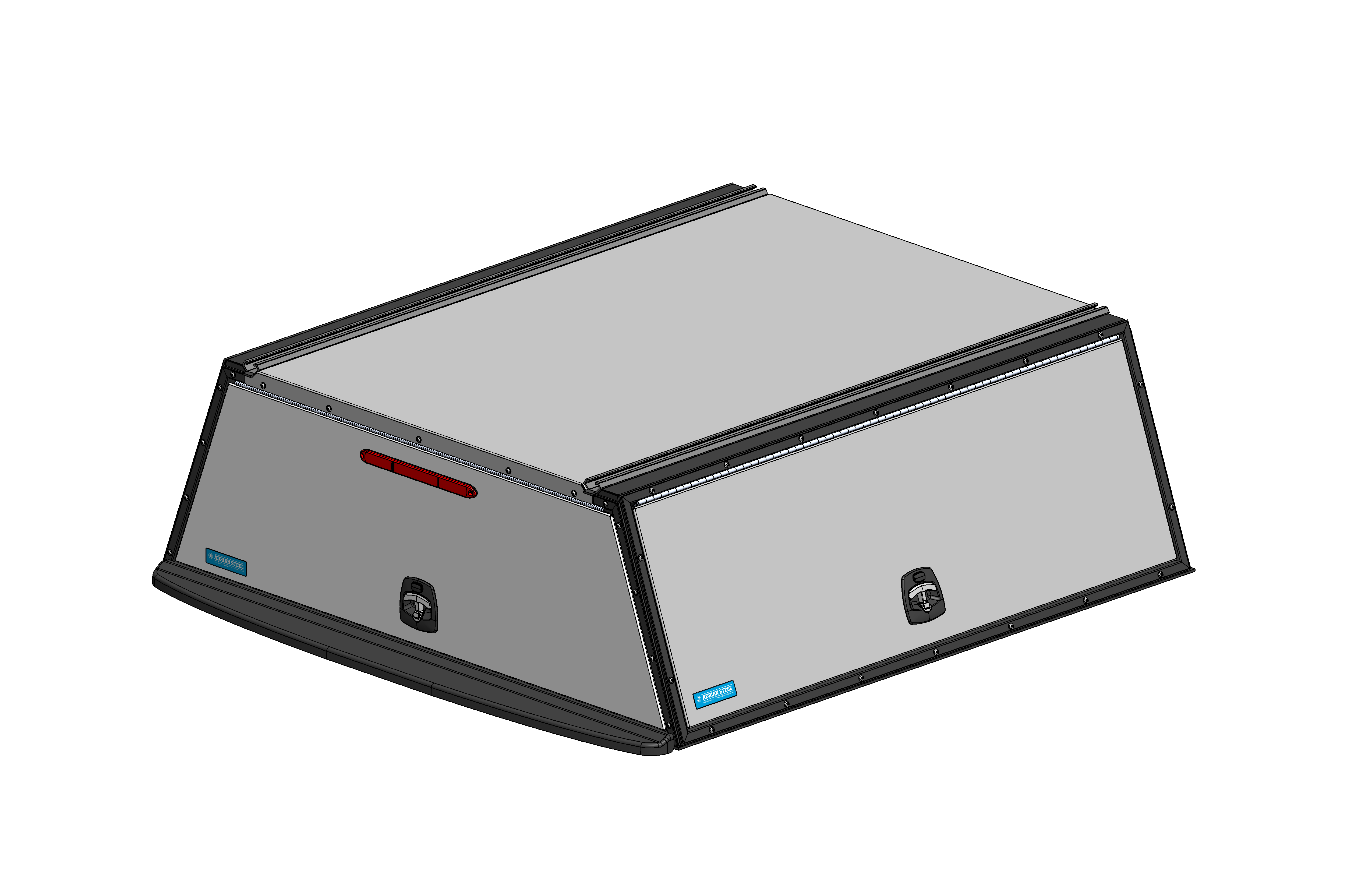 Adrian Truck Cap w/ E-Locks, Frontier 5' Bed
