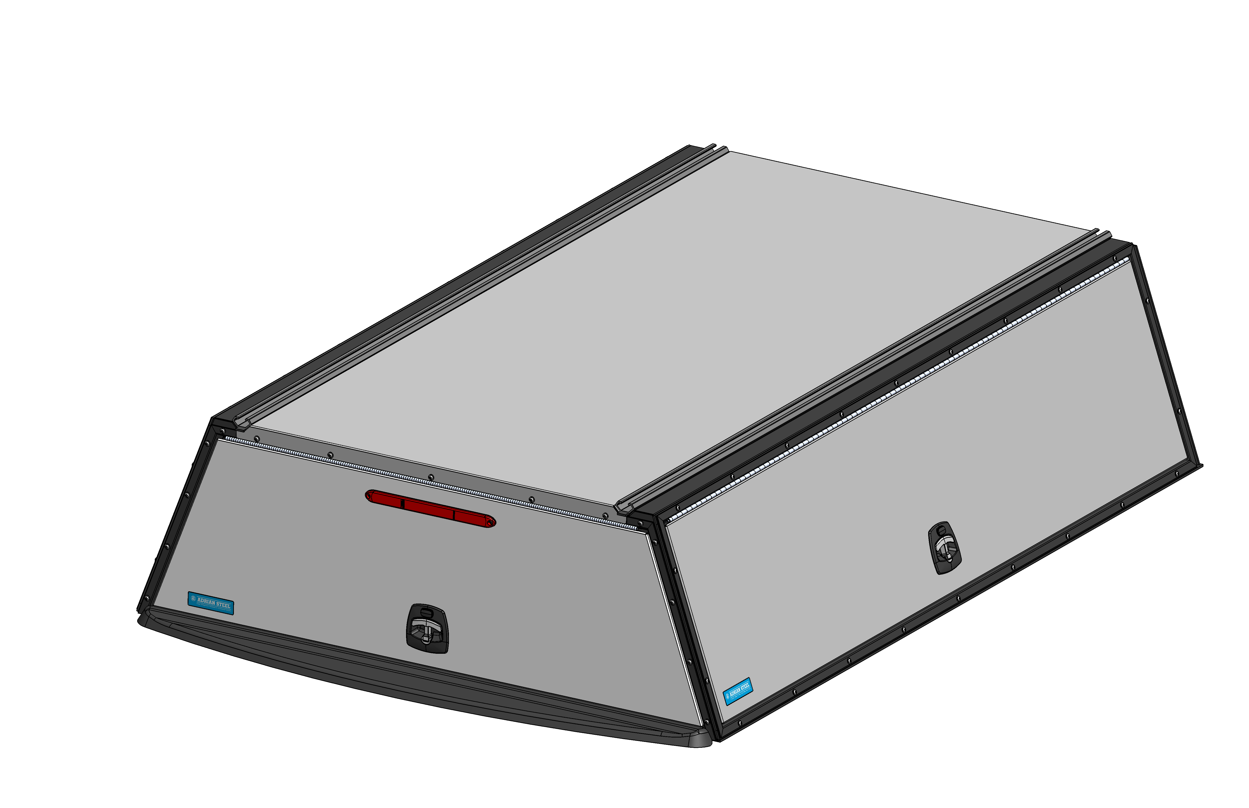 Adrian Truck Cap w/ E-Locks, RAM 1500 8' Bed