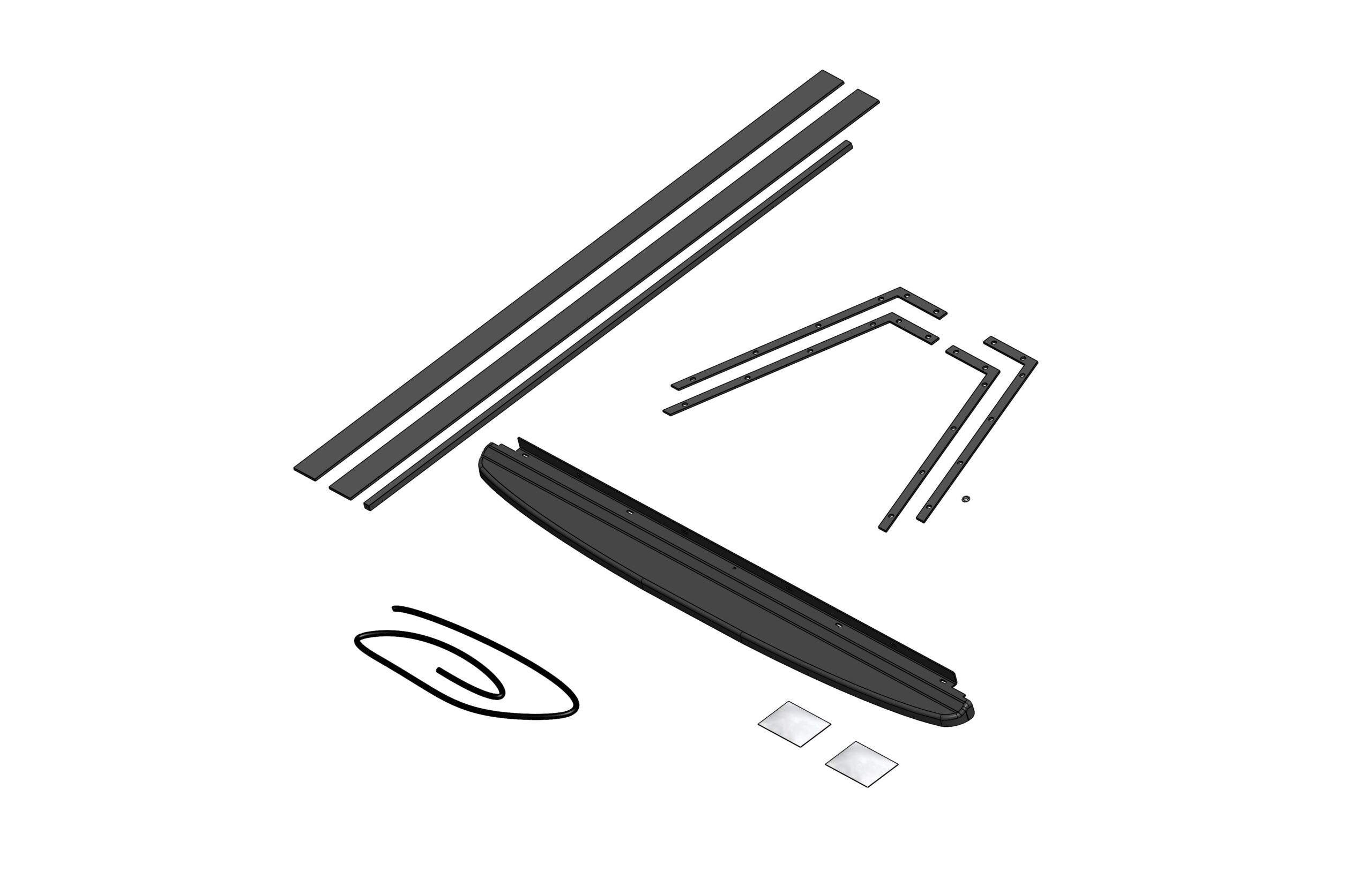 Truck Cap Hardware Kit w/ E-Lock Wiring, F-150 5.5' Bed