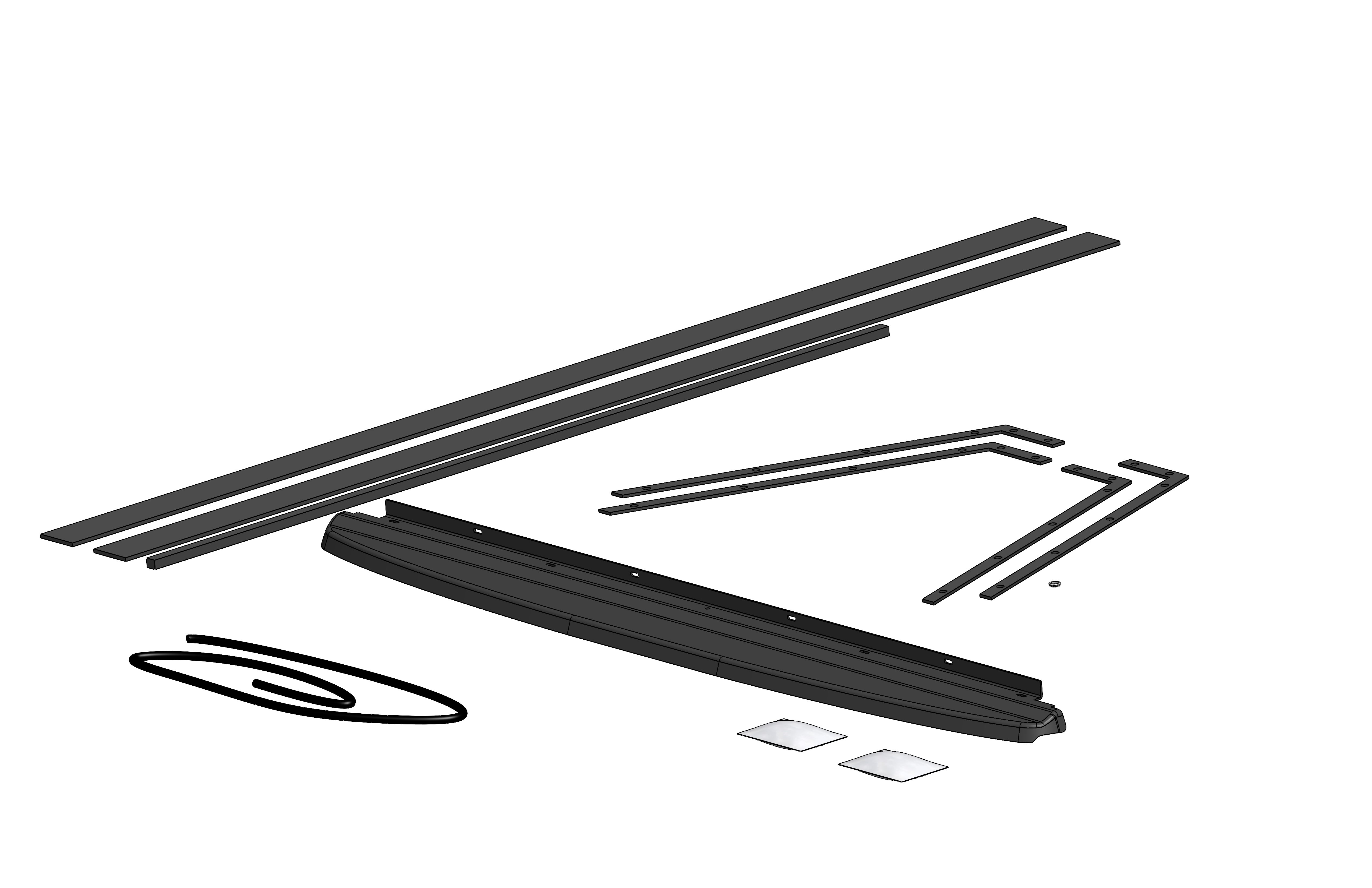 Truck Cap Hardware Kit w/ E-Lock Wiring, Silverado 2500 & 3500 6.75' Bed