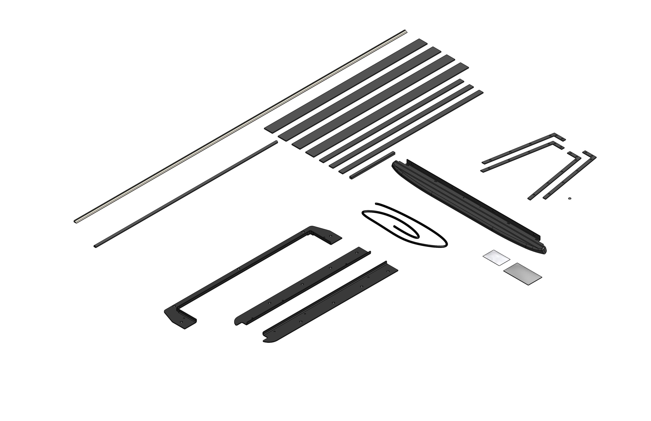 Truck Cap Hardware Kit w/ E-Lock Wiring, Maverick 4.5' Bed