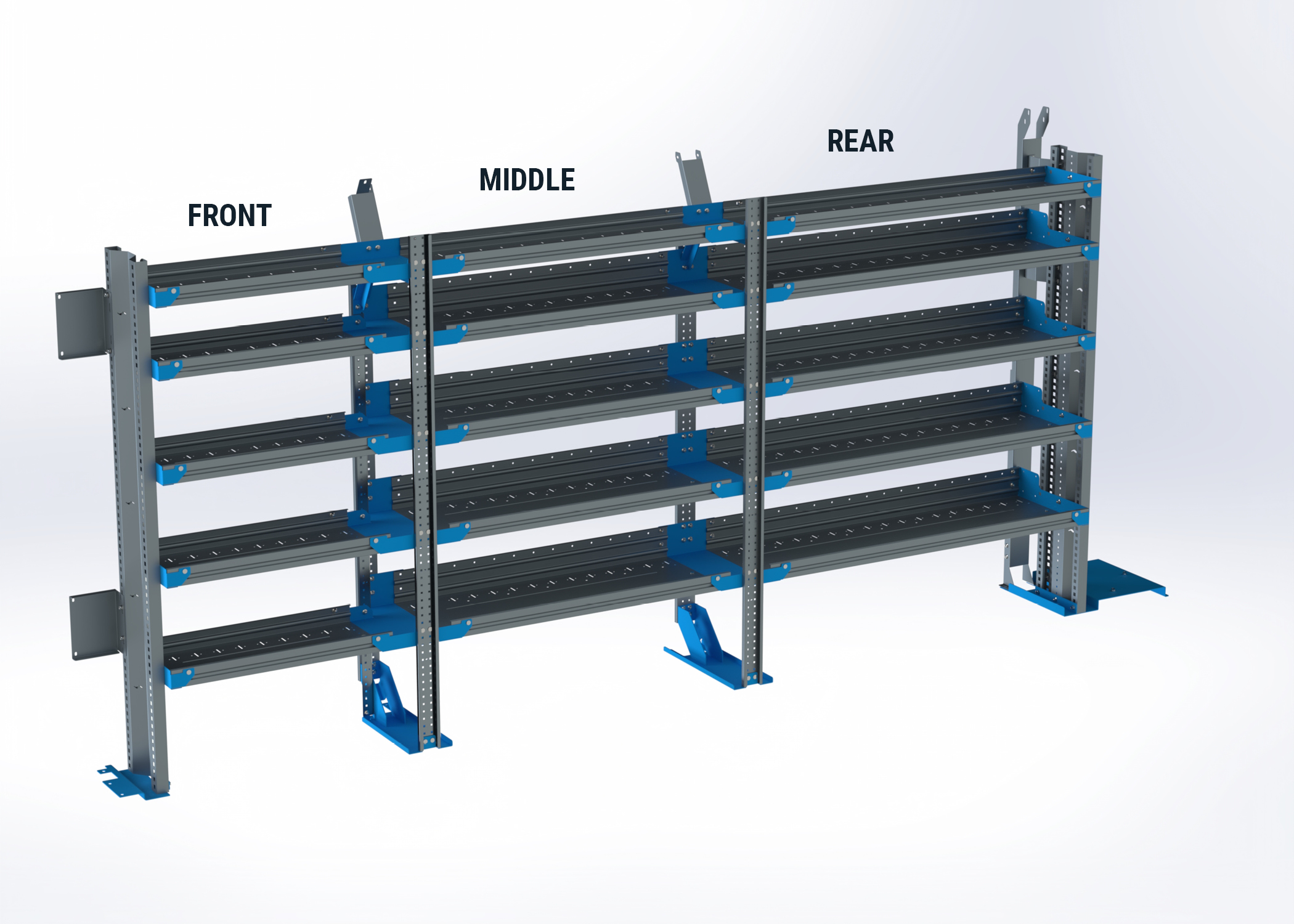 5-Shelf Unit, Passenger Side, 16x126 (R54/M42/F30)
