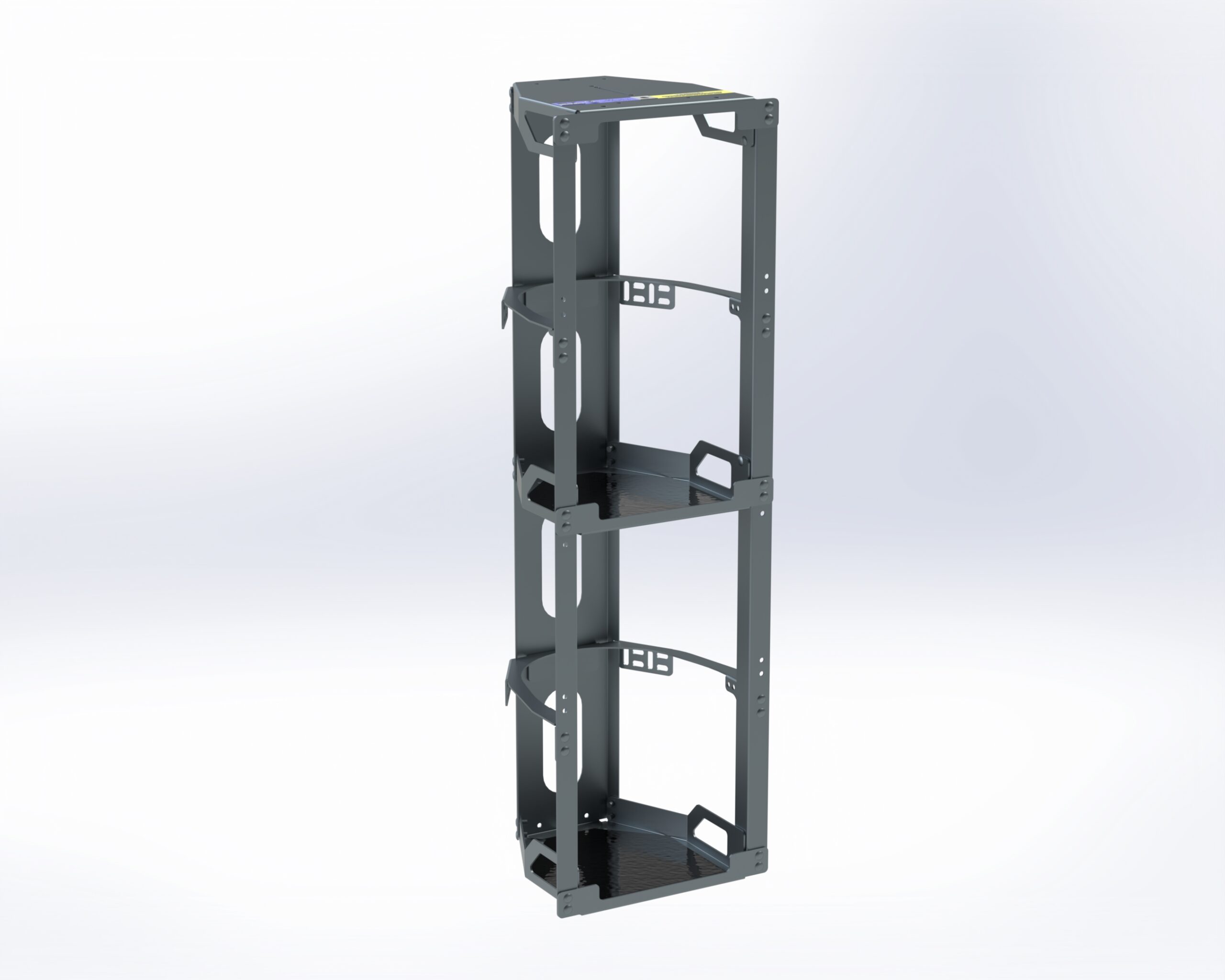 Vertical Tank Rack, (2)30lb. 