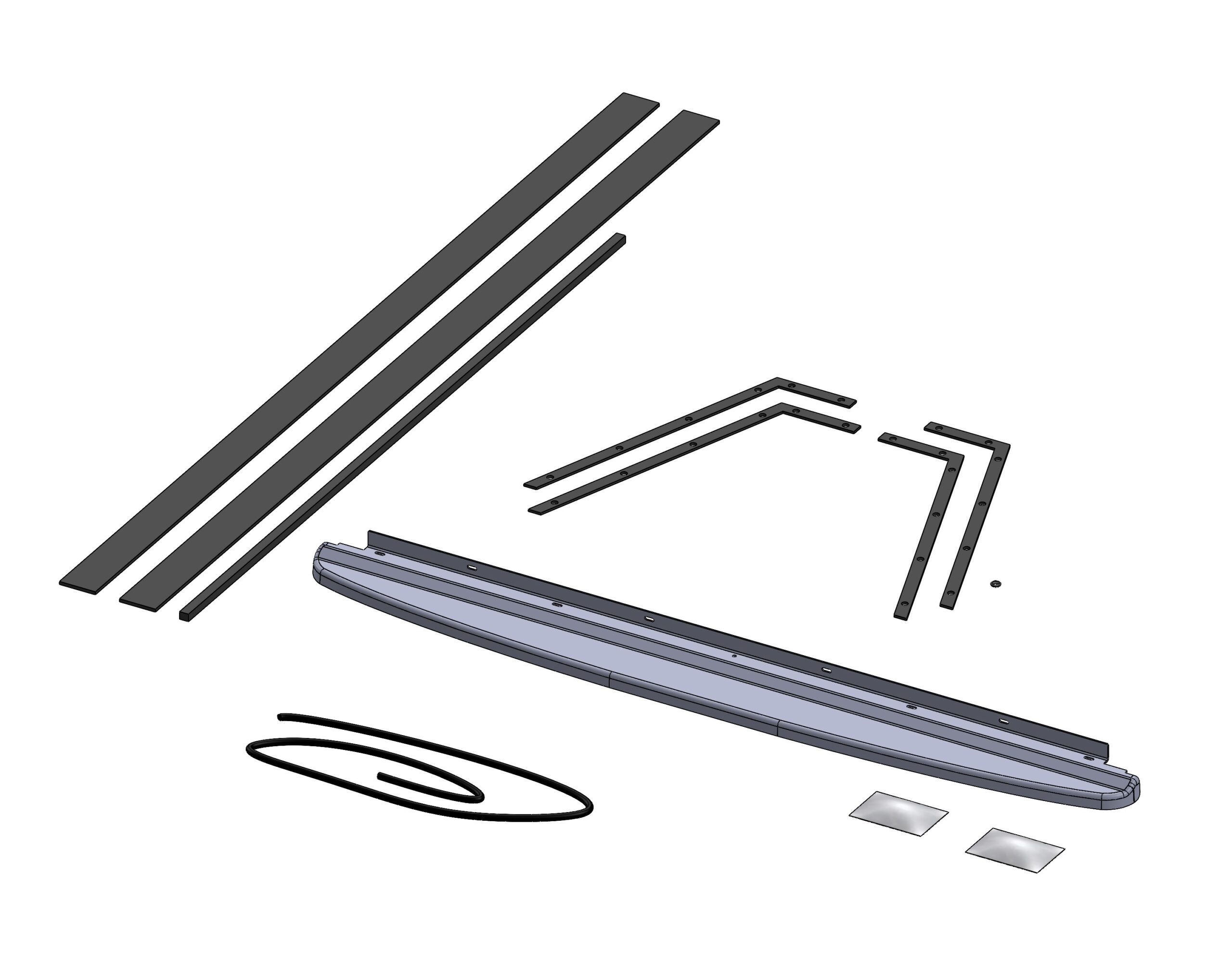 Adrian Truck Cap Hardware Kit, RAM 1500 5.6' Bed