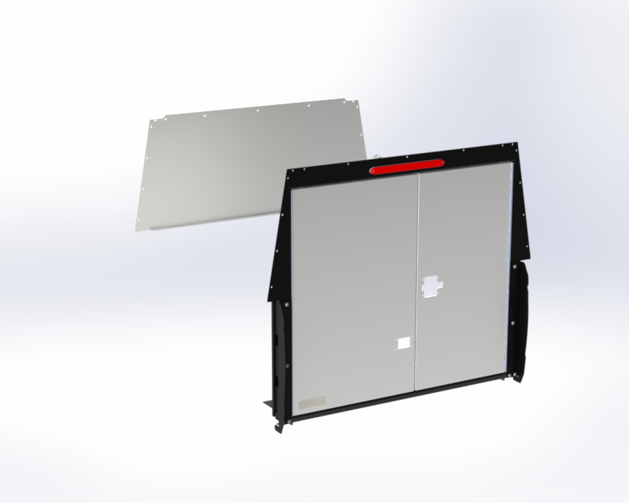 Truck Cap Closure Kit w/ Hatch Door & Mechanical Locks, 23