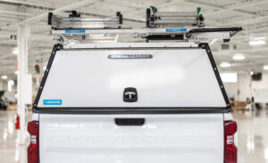 White Adrian truck cap