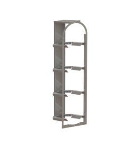 4-Shelf Tank Rack, (4)30lb.