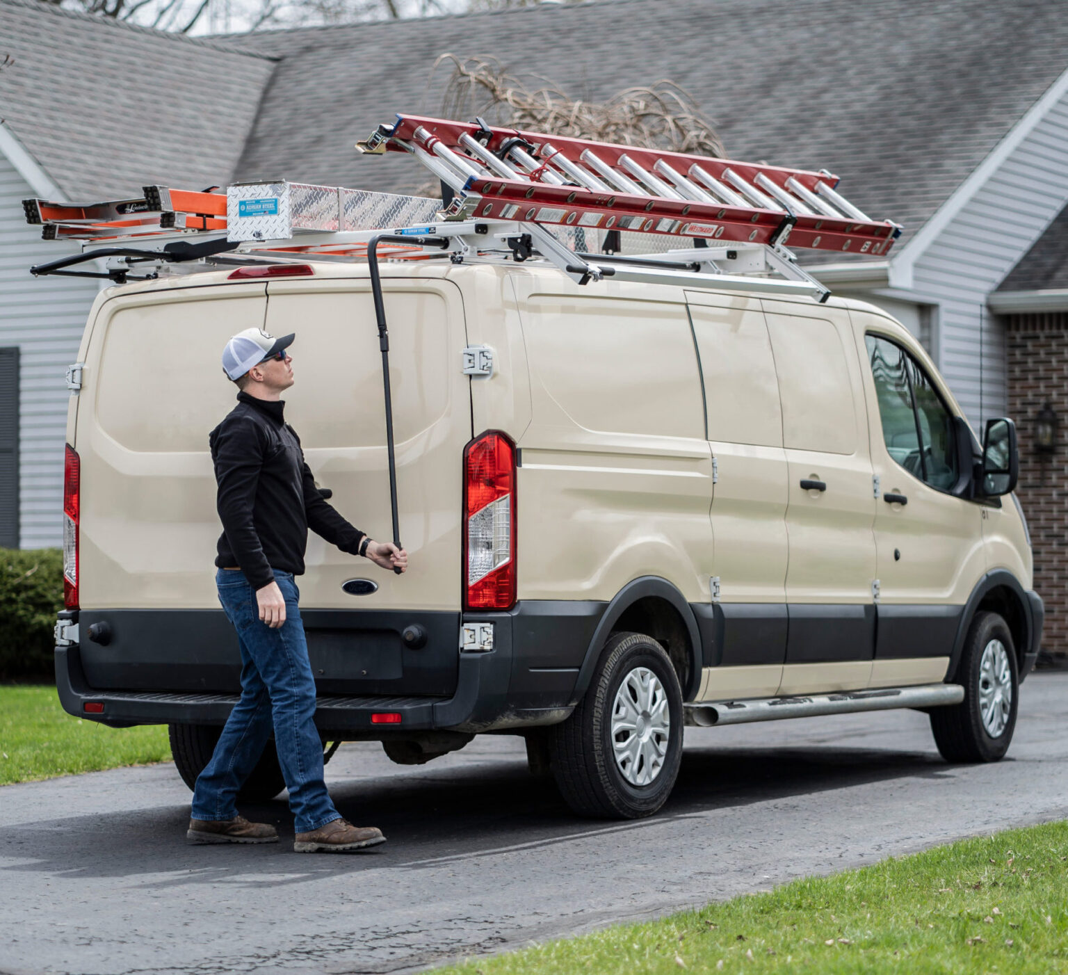 Low Rise Ladder Rack ProLift Low Roof Ladder Rack | Adrian Steel