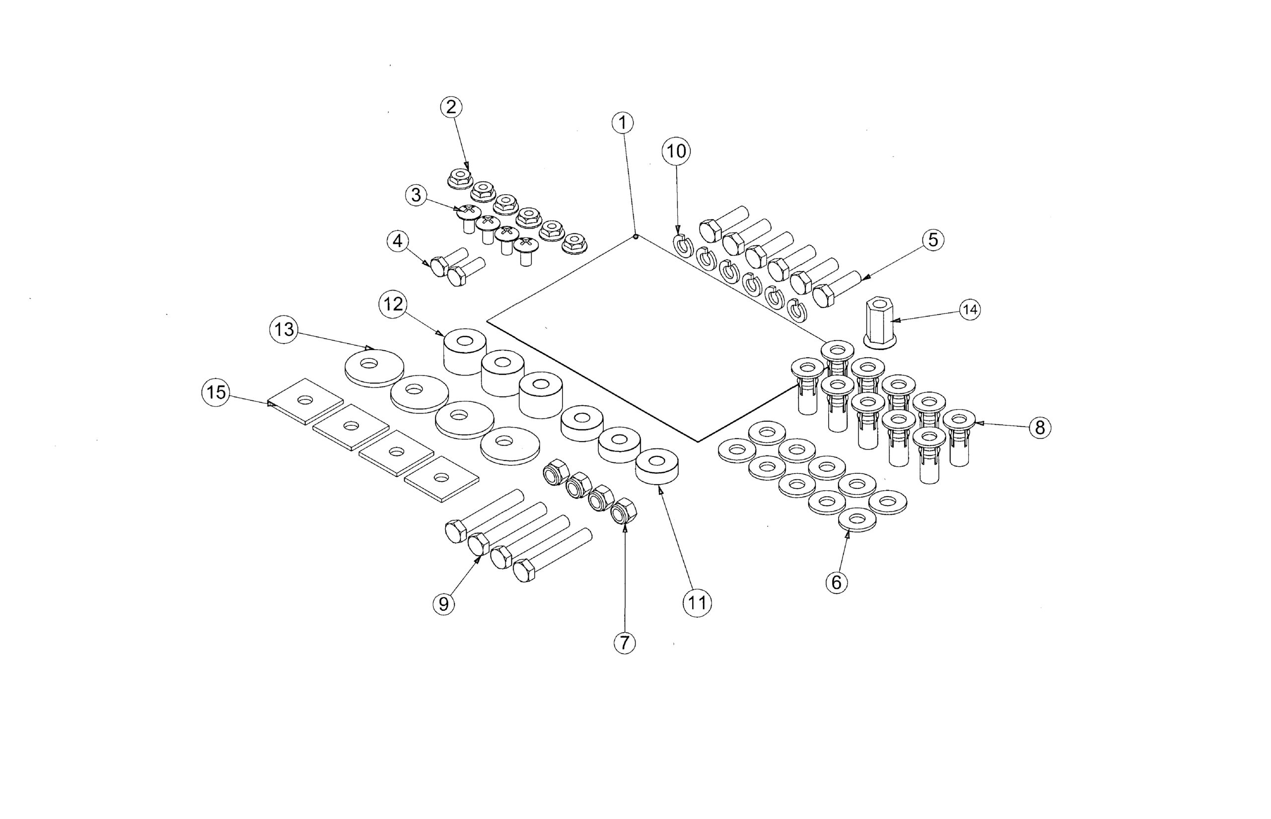 Miscellaneous Fasteners for KD units
