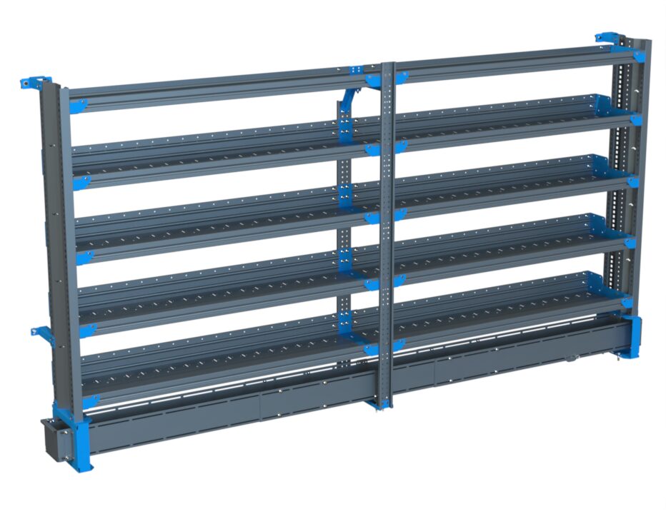 5-Shelf Unit w/ Conduit Tray, Short, 14x120 (R60/F60)