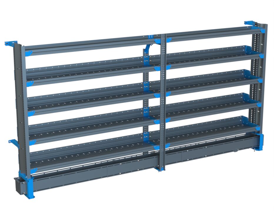 5-Shelf Unit w/ Conduit Tray, Short, 14x126 (R66/F60)