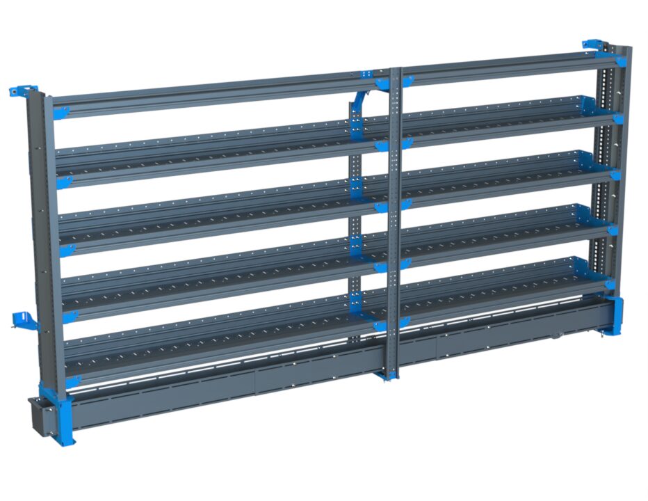 5-Shelf Unit w/ Conduit Tray, 14x132 (R72/F60)