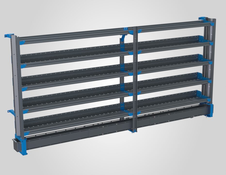 5-Shelf Unit w/ Conduit Tray, 14x132 (R72/F60)