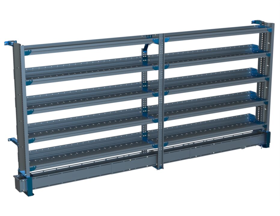 5-Shelf Unit w/ Conduit Tray, 14x132 (R66/F66)