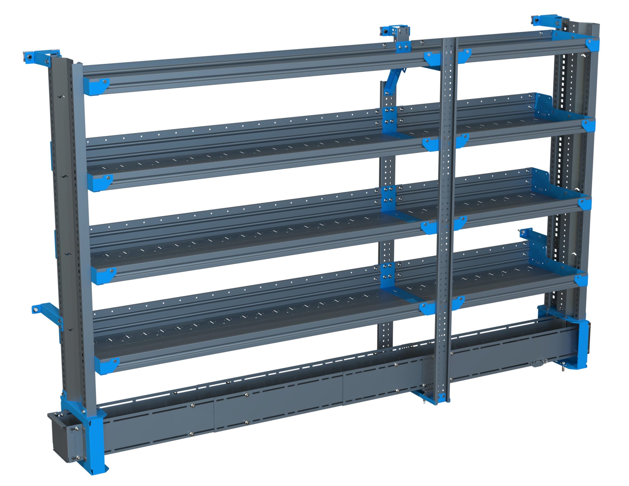 4-Shelf Unit w/ Conduit Tray, 16x90 (R60/F30)