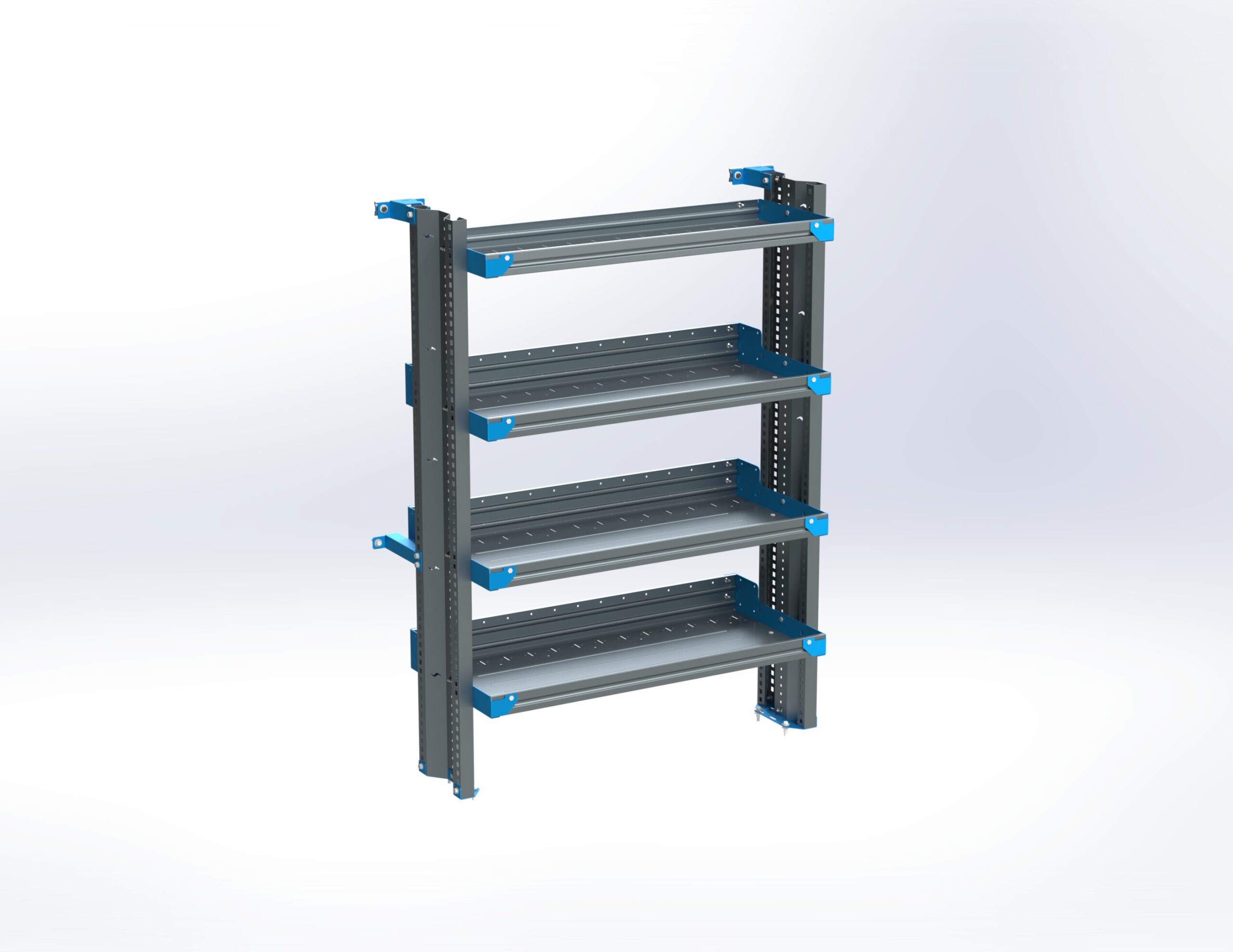 4-Shelf Unit, Tank Rack Use, 18x42