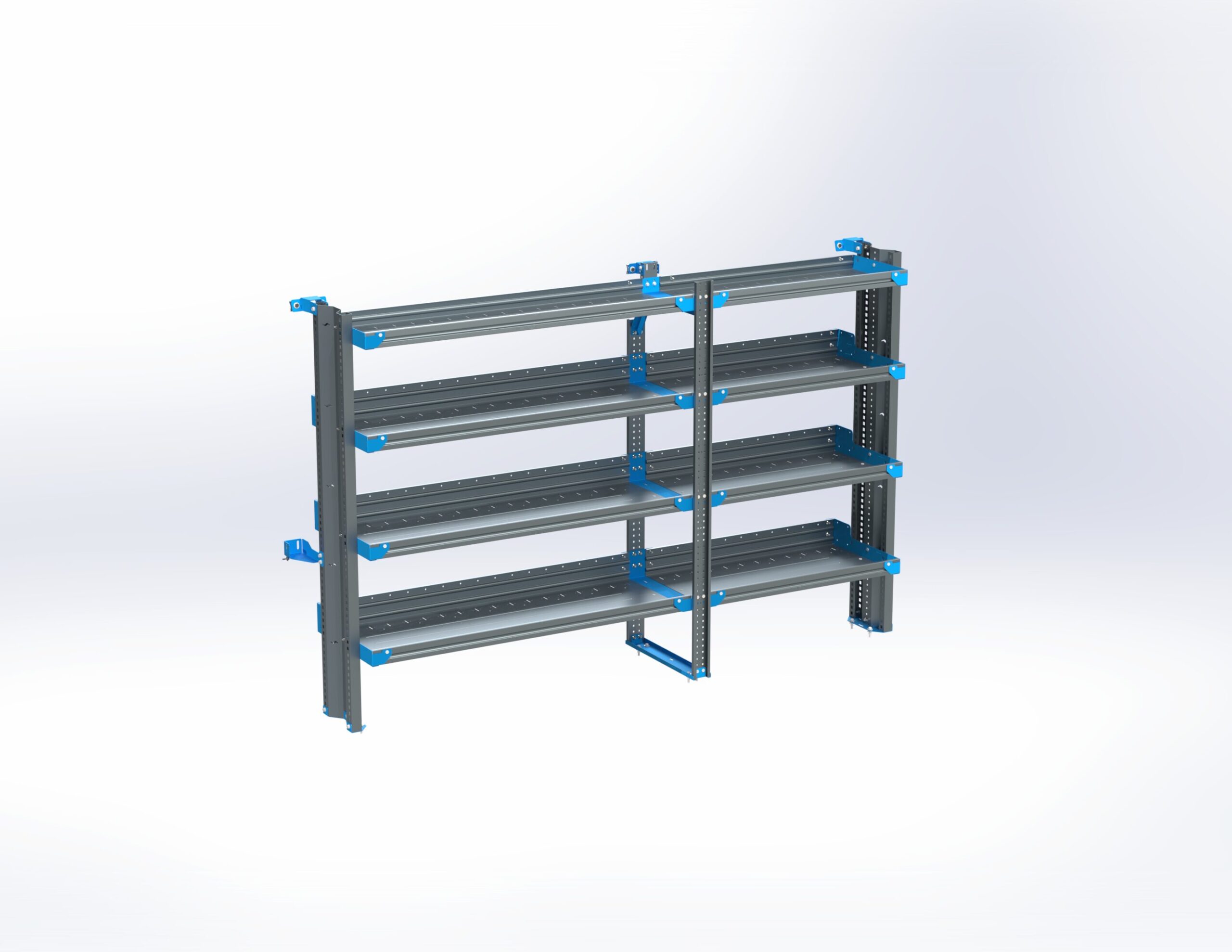 4-Shelf Unit, Cabinet Use, 18x90 (R54/F36)