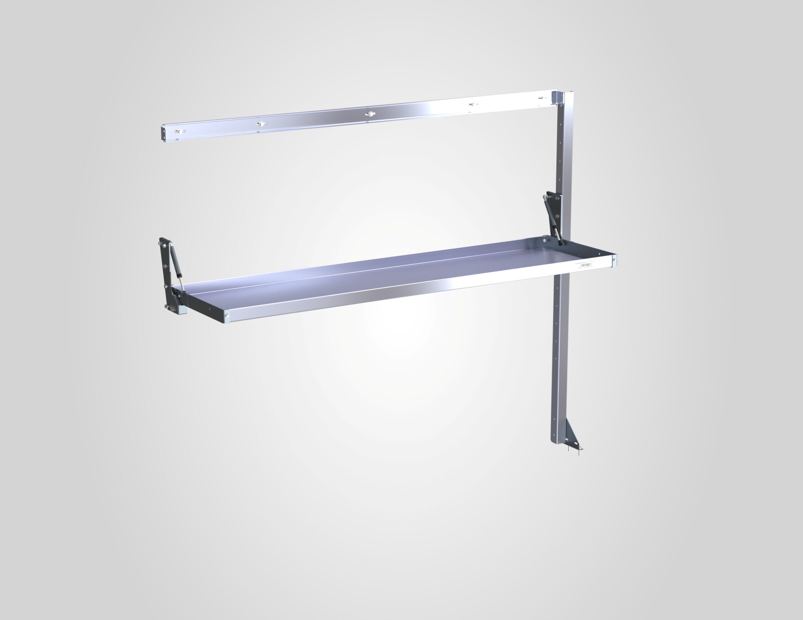 Fold-Up Single Shelf Unit, 20x72