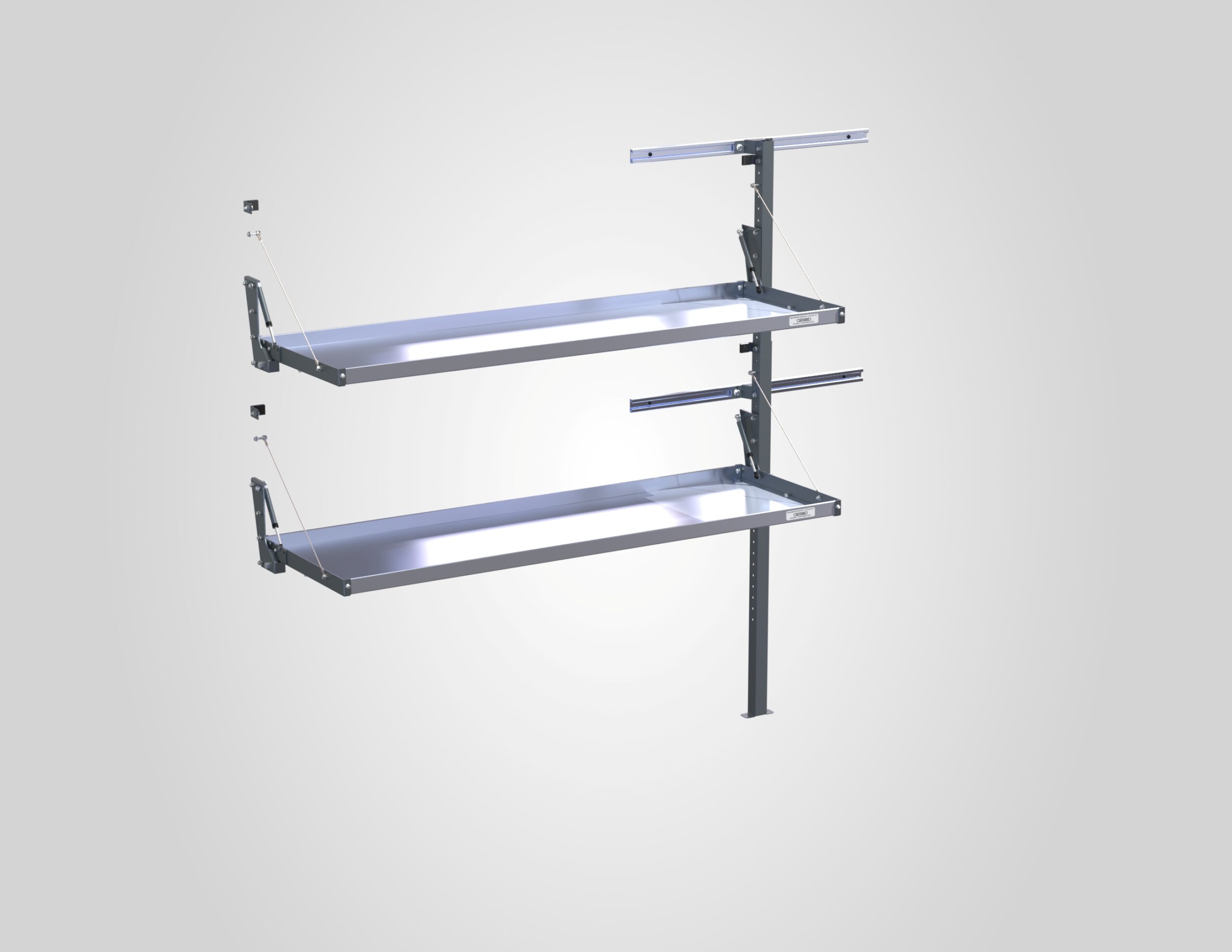 Folding Shelf Kits, 24x72